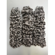 super double drawn Romanitc curly virgin hair cuticle aligned indian human hair,virgin human hair from very young girls 