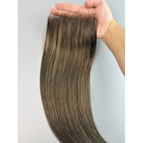 Highlight Colors 2/8/2 5X5 HD lace clousre straight matching bundle high Quality human raw hair 