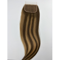 Highlight Colors 4/27/4 5X5 HD lace clousre straight matching bundle high Quality human raw hair 