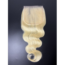 613 5x5 6x6 7x7 blonde color straight lace closure Top quality 100% human hair