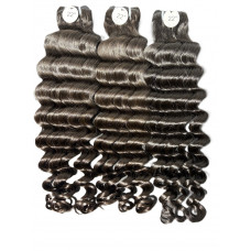  Loose Deep Wave Cuticle Aligned Brazilian Human raw Virgin Hair 10A Natural Color bundles 