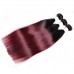 1b 99j red purple ombre straight weave wholesale virgin cuticle aligned human hair 