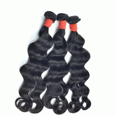  Deep Wave Cuticle Aligned Brazilian Human raw Virgin Hair 10A Natural Color bundles 