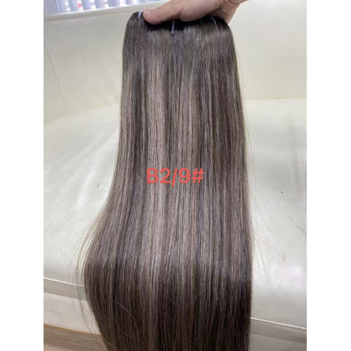 Highlight Colors high Quality Hair bundles Ombre Blonde Highlight vietnamese raw hair Bundles 