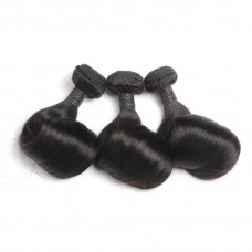 fumi double drawn Natural Black Vietnamese Egg Curls Virgin Human Hair Bundles Weaving Extension
