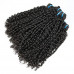 fumi double drawn Natural Black Vietnamese pissy Curly Virgin Human Hair Bundles Weaving Extension