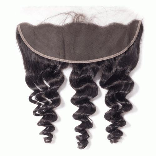 Loose wave Lace Frontal Pre Plucked Ear To Ear Raw Indian Virgin Human Hair With Baby Hair 