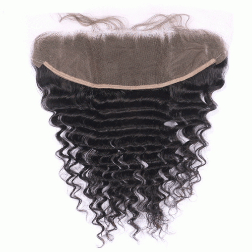 Deep Wave Lace Frontal Pre Plucked Ear To Ear Raw Indian Virgin Human Hair With Baby Hair 