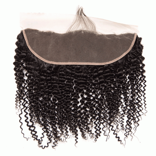 kinky curly Kinky straight Lace Frontal Pre Plucked Ear To Ear Raw Indian Virgin Human Hair With Baby Hair 