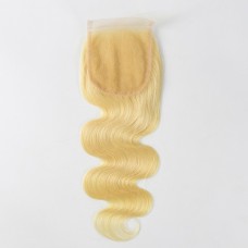 613 5x5 6x6 7x7 blonde color straight lace closure Top quality 100% human hair