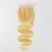  613 4x4 blonde color body wave lace closure Top quality 100% human hair 