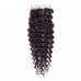 deep curly lace closure Top quality 100% human hair wholesale price