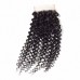 kinky curly lace closure Top quality 100% human hair wholesale price