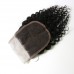 kinky curly lace closure Top quality 100% human hair wholesale price