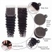 deep curly lace closure Top quality 100% human hair wholesale price