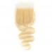  613 4x4 blonde color body wave lace closure Top quality 100% human hair 