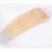 613 4x4 blonde color straight lace closure Top quality 100% human hair