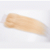 613 4x4 blonde color straight lace closure Top quality 100% human hair