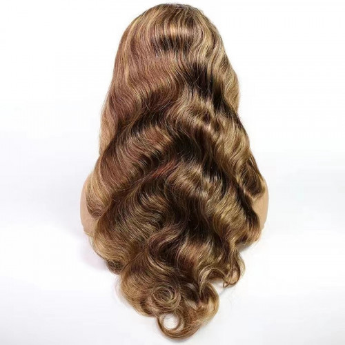 pinao color body wave 13x4 Frontal Lace Wig Wholesale  Brazilian Human Hair 150 density 180 density