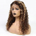 pinao color deep wave 13x4 Frontal Lace Wig Wholesale  Brazilian Human Hair 150 density 180 density