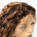 pinao color deep wave 13x4 Frontal Lace Wig Wholesale  Brazilian Human Hair 150 density 180 density