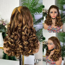 SDD loose bouncy wigs 13*4 frontal lace wigs p4/30#  12-14-16-18inch stock