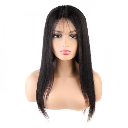 Straight Frontal Lace Wig Wholesale Unprocessed Brazilian Human Hair 