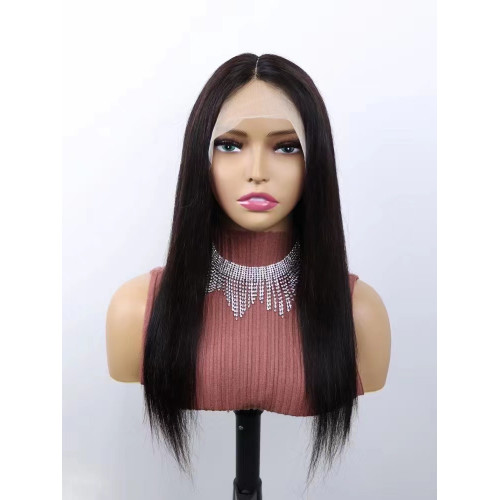 Straight 13X1 T lace Frontal Wig Wholesale Unprocessed Brazilian Human Hair wigs