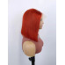 350# red color Human hair short bob lace front wig straight human lace frontal wigs cuticle aligned virgin hair 