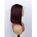 1B/99j Human hair short bob lace front wig straight human lace frontal wigs cuticle aligned virgin hair 