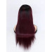 1B/99J Straight 13x4 Frontal Lace Wig Wholesale  Brazilian Human Hair 150 density 180 density