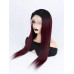 1B/99J Straight 13x4 Frontal Lace Wig Wholesale  Brazilian Human Hair 150 density 180 density