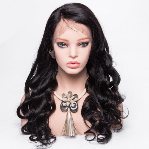  Loose wave Full Lace Wig Wholesale Unprocessed Brazilian Human Hair 