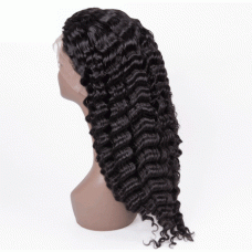  deep Wave Full Lace Wig Wholesale Unprocessed Brazilian Human Hair 