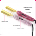 Luxury salon hot tools heated hair comb bling rhinestone hair straightener comb