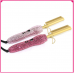 Luxury salon hot tools heated hair comb bling rhinestone hair straightener comb