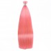 Pink color Bulk Hair Factory Price Real Human Hair Top Quality Color Silky Straight 