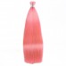 Pink color Bulk Hair Factory Price Real Human Hair Top Quality Color Silky Straight 