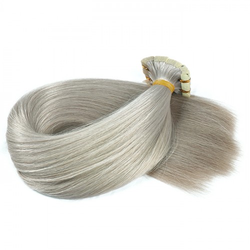 Gray color  tape hair extensions Top quality tape in hair superior quality wholesale factory price 100gram